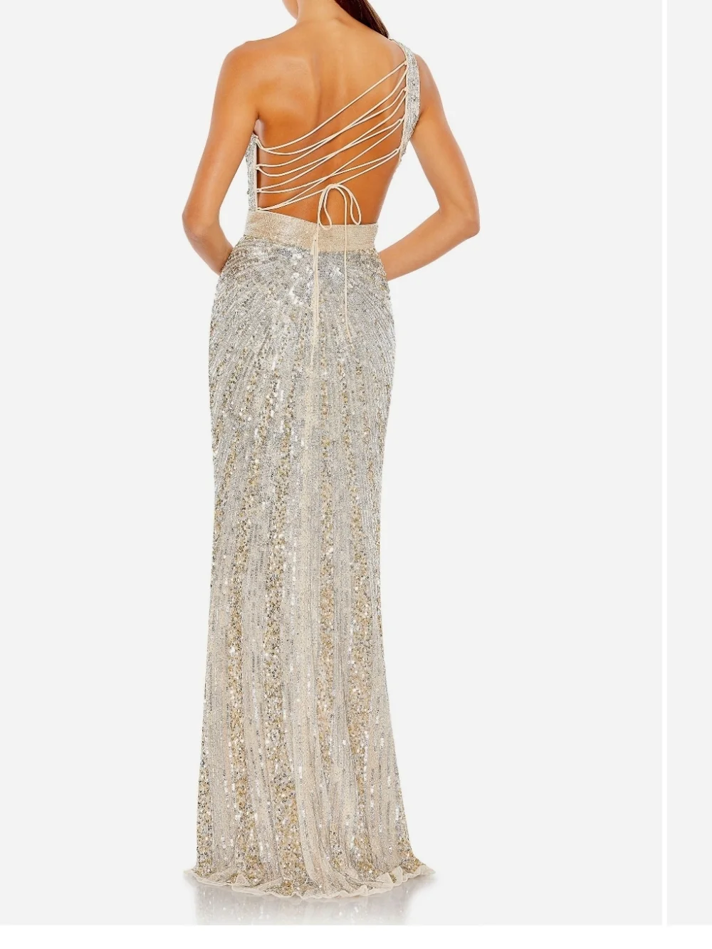 Mac Duggal sequin gown dress - Picture 3 of 11